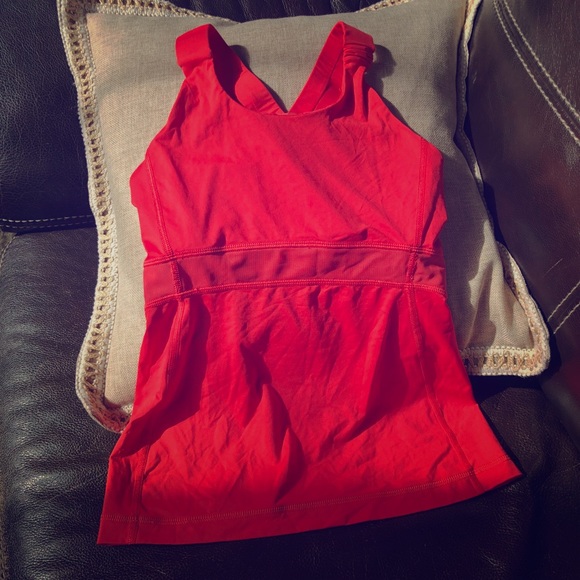 lululemon athletica Tops - Red Lululemon Athletic Top